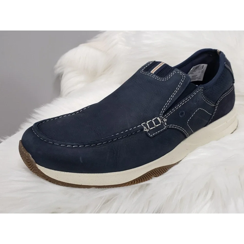 NEW NO BOX‎ SIZE 11 Clarks Sailview Lace Navy Nubuck 26176972 Boat shoes loafer